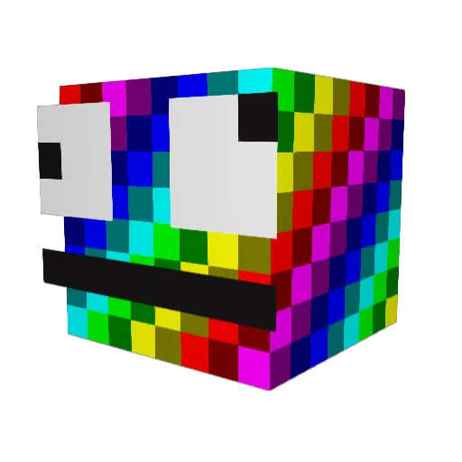 jellicopter Minecraft avatar head, 3D render