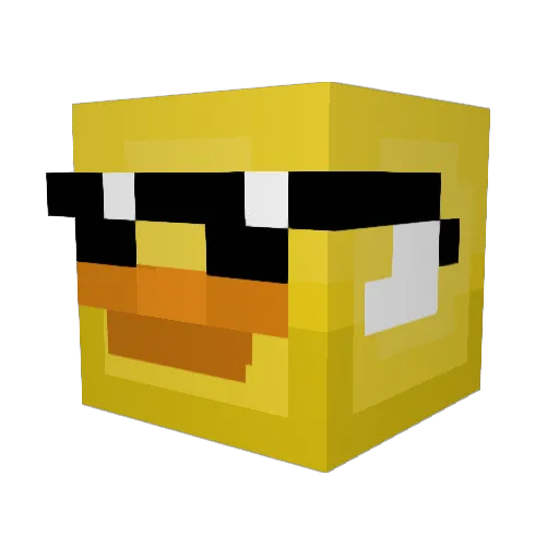 jelliedijk Minecraft avatar head, 3D render
