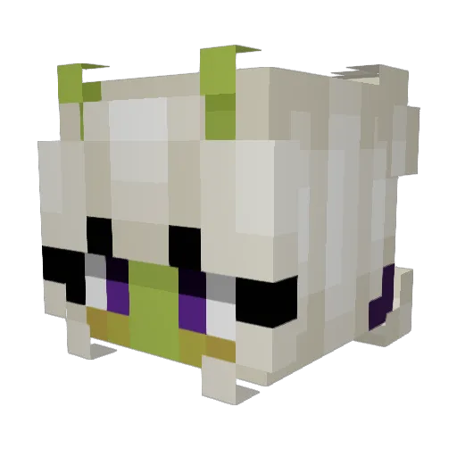 jelllove Minecraft avatar head, 3D render