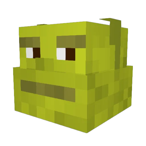 jello_yellow Minecraft avatar head, 3D render