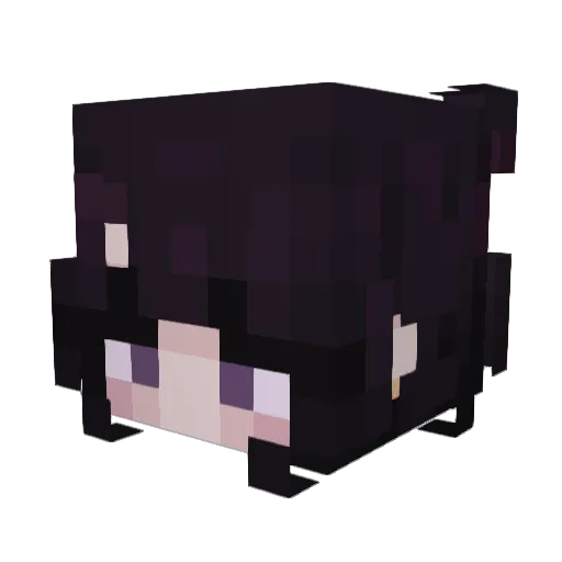 jelloux_ Minecraft avatar head, 3D render