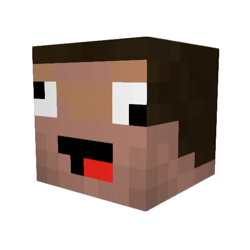 jelloworm1 Minecraft avatar head, 3D render