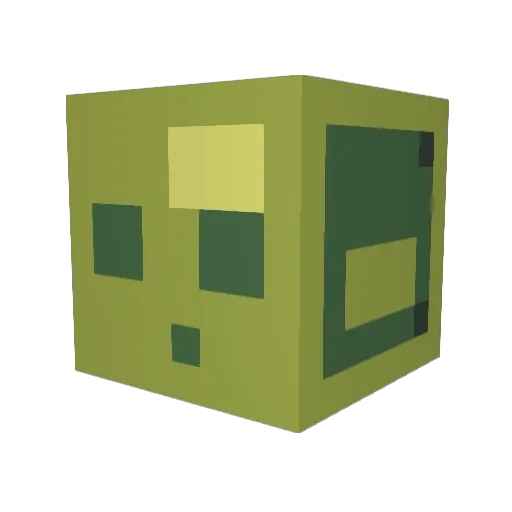 jellozd Minecraft avatar head, 3D render