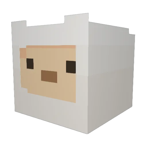jelly_544 Minecraft avatar head, 3D render