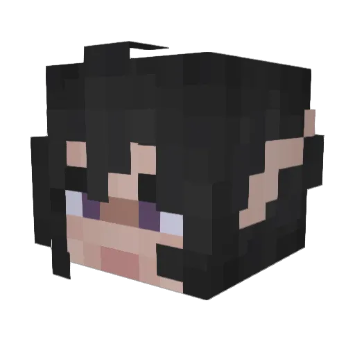 jelly_pie Minecraft avatar head, 3D render