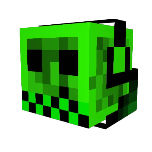 jellyblob Minecraft avatar head, 3D render