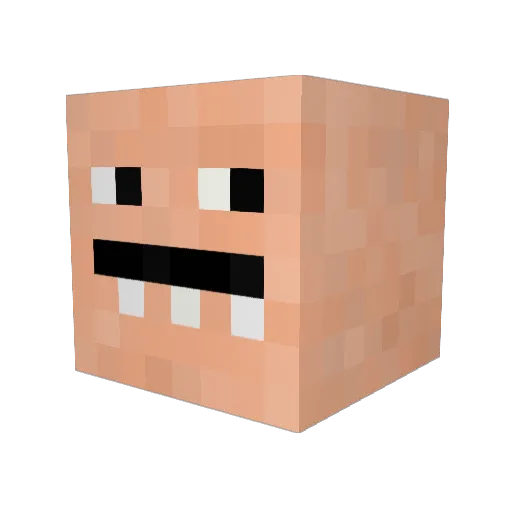 jellybomb06 Minecraft avatar head, 3D render