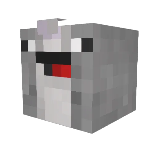 jellycream1 Minecraft avatar head, 3D render