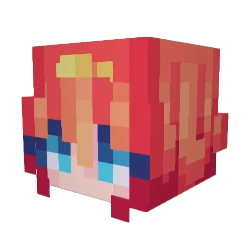 jellydrop Minecraft avatar head, 3D render