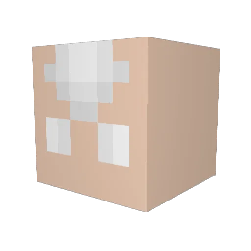 jellyette Minecraft avatar head, 3D render