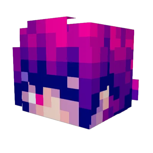 jellyfiish33 Minecraft avatar head, 3D render