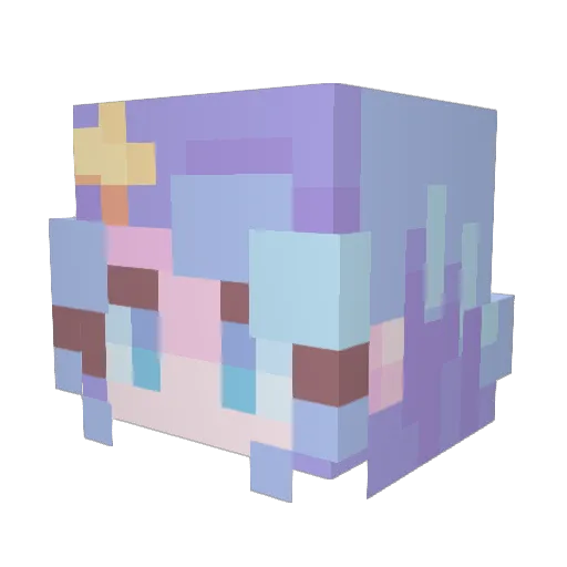 jellyfishie Minecraft avatar head, 3D render