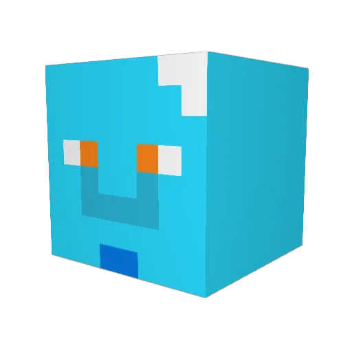 jellyman1100 Minecraft avatar head, 3D render