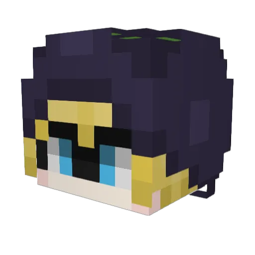 jellyname Minecraft avatar head, 3D render
