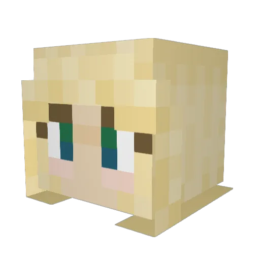 jellyz31 Minecraft avatar head, 3D render