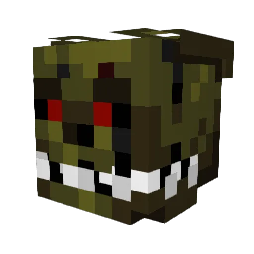 jelyfihs Minecraft avatar head, 3D render