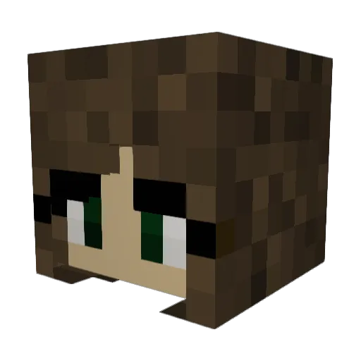 jem8 Minecraft avatar head, 3D render