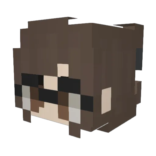 jem_25 Minecraft avatar head, 3D render