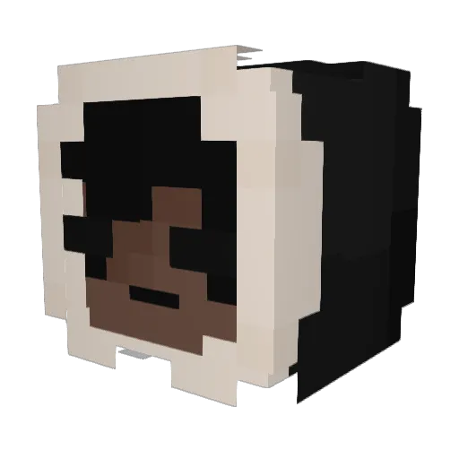 jemappellemelih Minecraft avatar head, 3D render