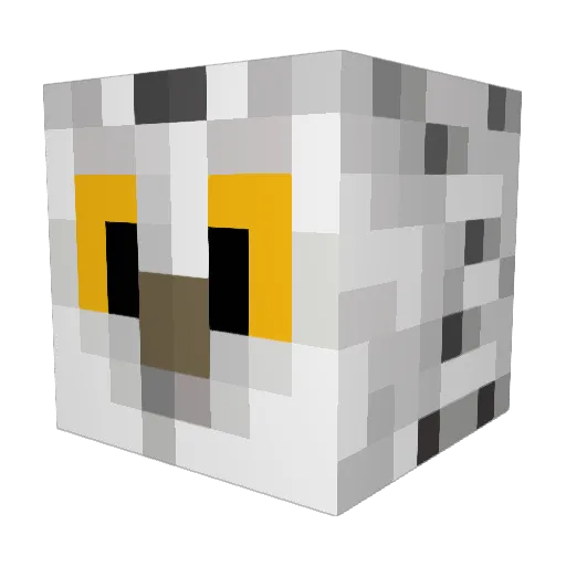 jemazing Minecraft avatar head, 3D render