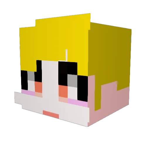jembletv Minecraft avatar head, 3D render