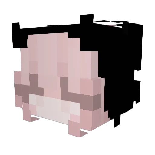 jemmmyy Minecraft avatar head, 3D render