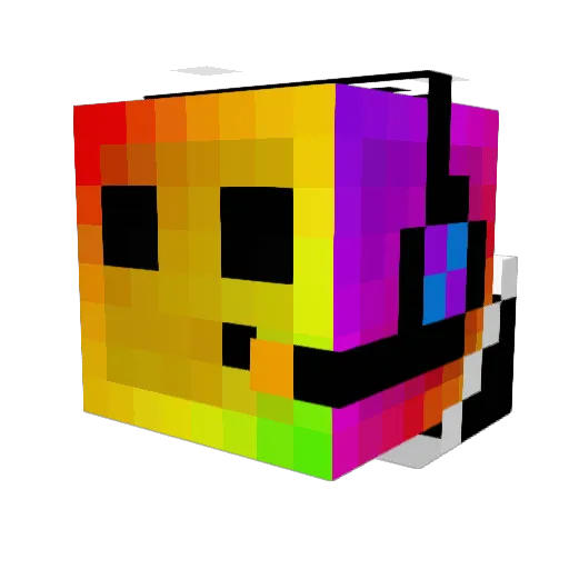 jemnamflex Minecraft avatar head, 3D render