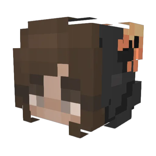 jemst0nes Minecraft avatar head, 3D render