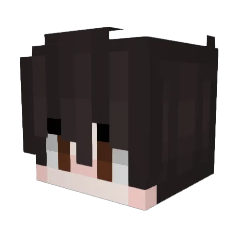 jemzl Minecraft avatar head, 3D render