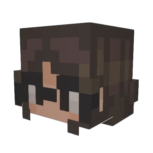 jencrusty Minecraft avatar head, 3D render