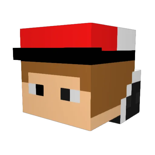 jendoo12 Minecraft avatar head, 3D render