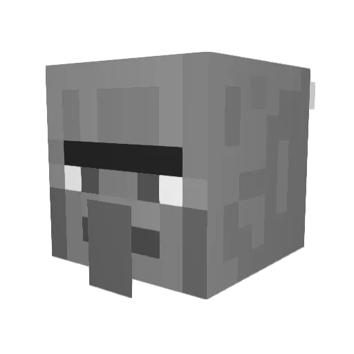 jenesuispasmoi Minecraft avatar head, 3D render