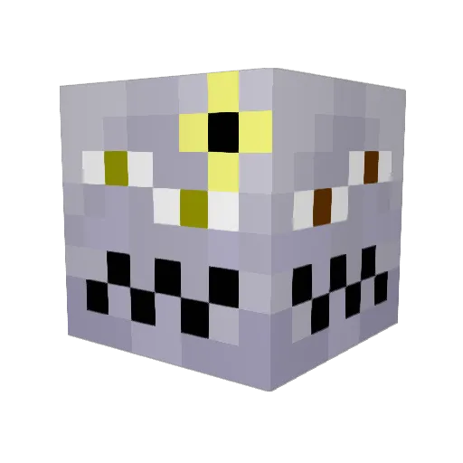 jeng1228 Minecraft avatar head, 3D render