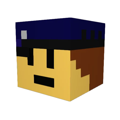 jenk911 Minecraft avatar head, 3D render