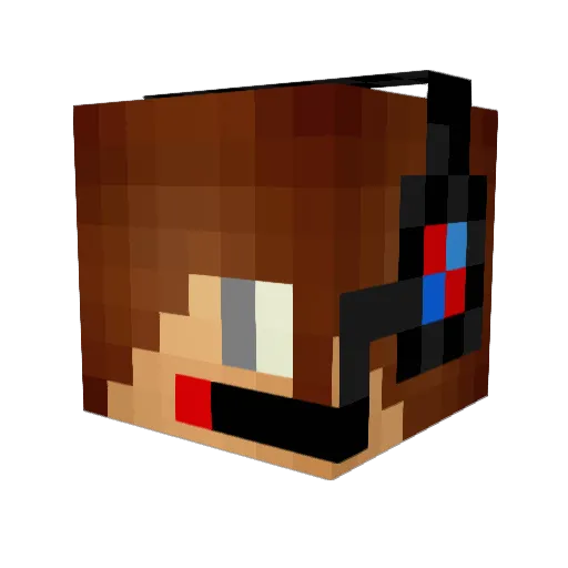 jenks123 Minecraft avatar head, 3D render