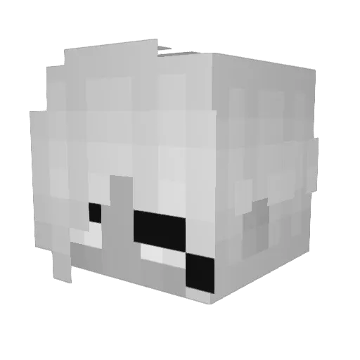 jenn_uuuh Minecraft avatar head, 3D render