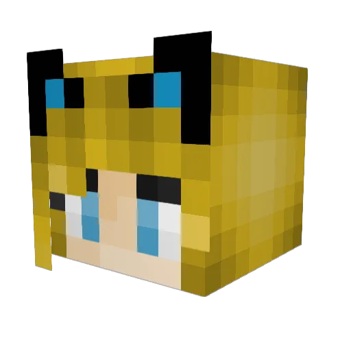 jenna1924 Minecraft avatar head, 3D render