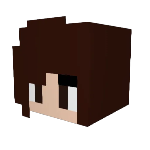 jenna2468 Minecraft avatar head, 3D render