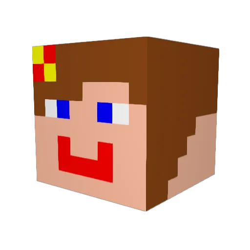 jenna594 Minecraft avatar head, 3D render
