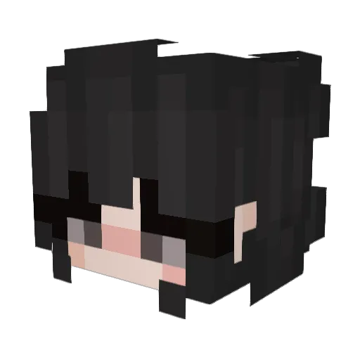 jenna_a Minecraft avatar head, 3D render