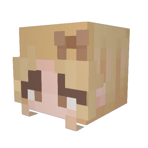 jennaaa3 Minecraft avatar head, 3D render