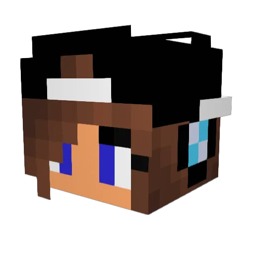 jennabod12 Minecraft avatar head, 3D render
