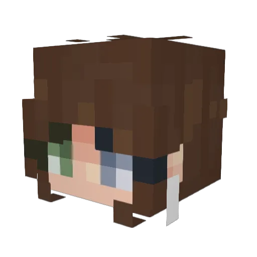 jennagames22 Minecraft avatar head, 3D render