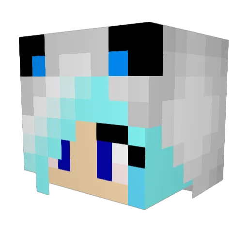jenni2711 Minecraft avatar head, 3D render