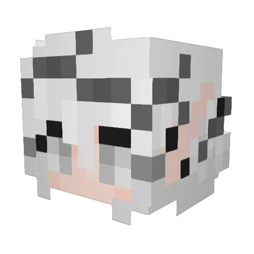 jenni78 Minecraft avatar head, 3D render