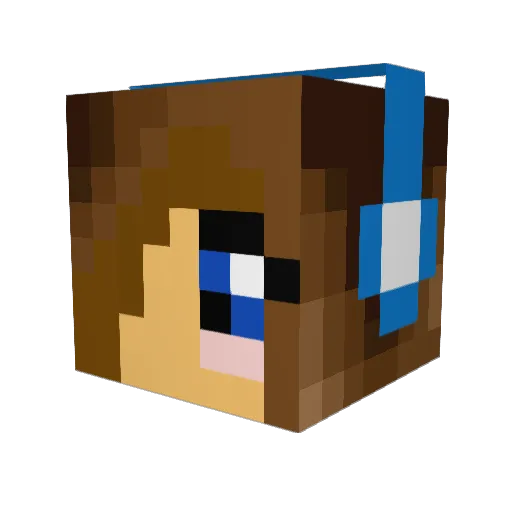 jennifer2564 Minecraft avatar head, 3D render