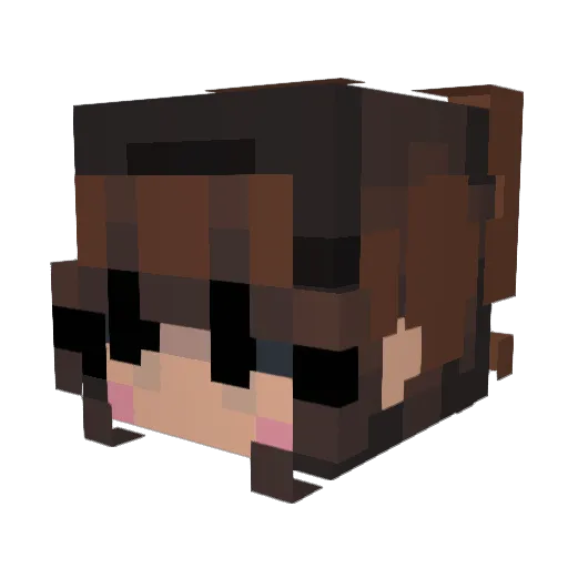 jennifer44 Minecraft avatar head, 3D render