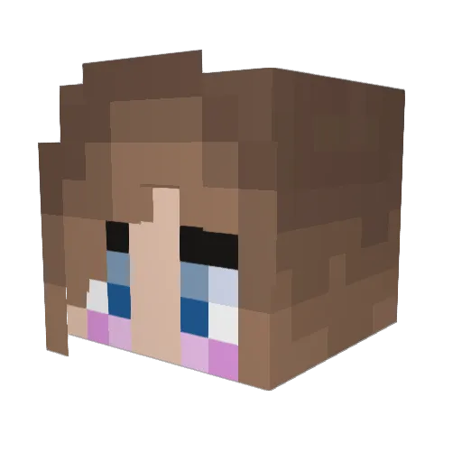 jennnnaaa Minecraft avatar head, 3D render