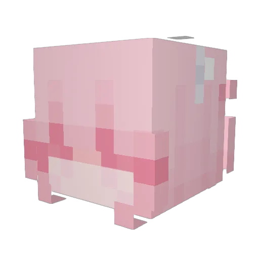 jennnv Minecraft avatar head, 3D render