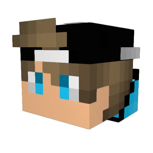 jennnylausen Minecraft avatar head, 3D render